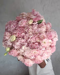 PINK BOUQUET WITH HYDRANGEAS