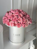 FLOWERS BOX WITH PEONY ROSES “SILVA”