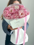 FLOWERS BOUQUET WITH PINK EUSTOMA