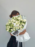 FLOWERS BOUQUET WITH WHITE ROSES