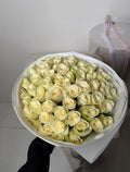 FLOWERS BOUQUET WITH 51 WHITE ROSES 50 CM