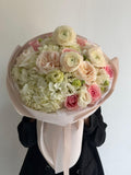 FLOWERS BOUQUET WITH HYDRANGEAS “HANEEN”