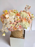 BASKET IN PEACH SHADE