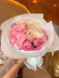 Flowers mix with hydrangea