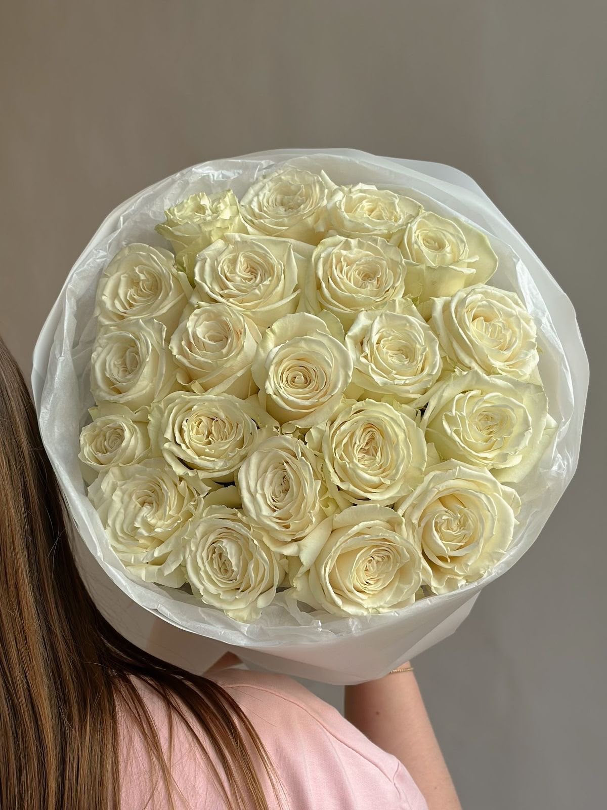 FLOWERS BOUQET WITH 21 ROSES