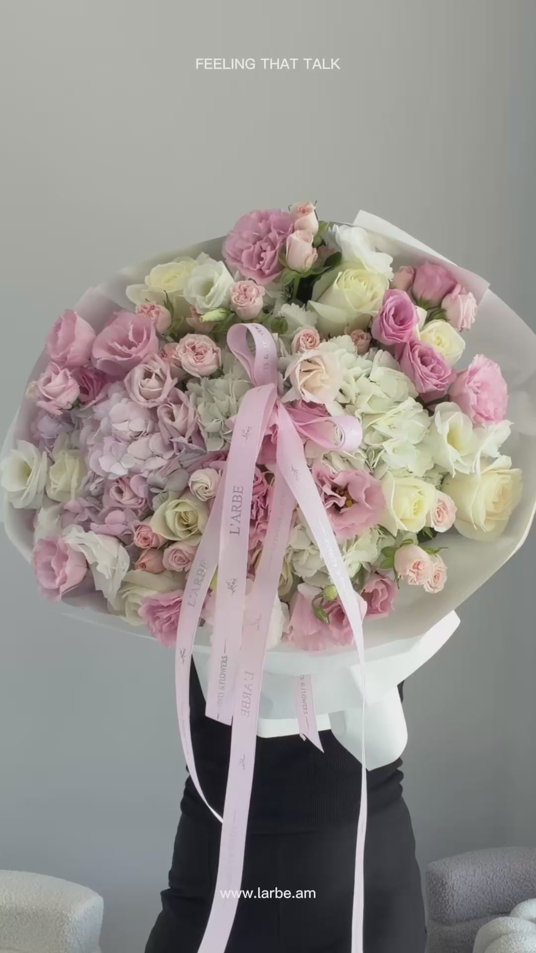 FLOWERS BOUQUET WITH HYDRANGEA “CASHMERE”